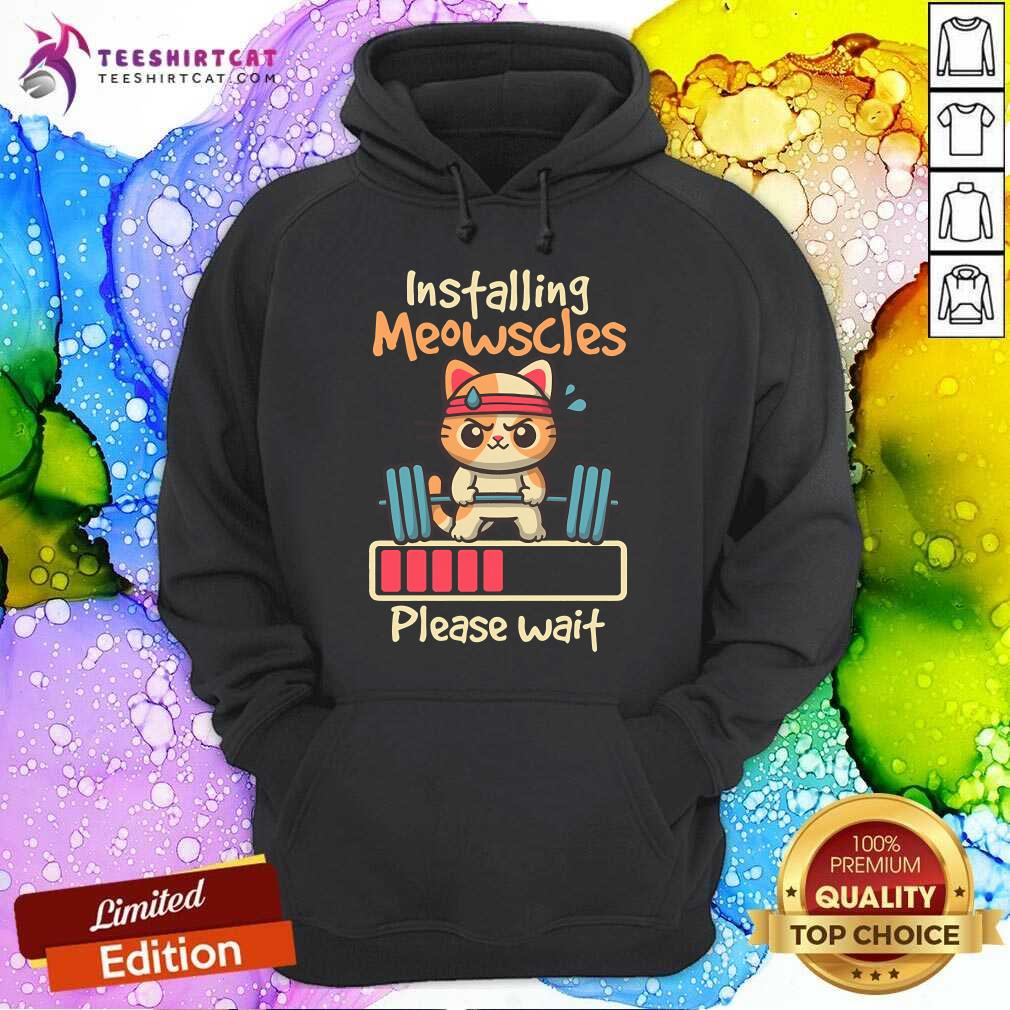 Nice Installing Meowscles Please Wait Hoodie