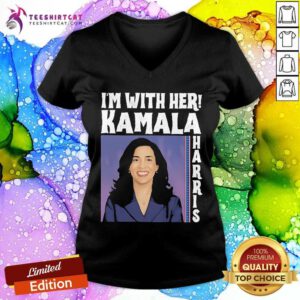 Official Cat Lady Voting For Kamala Harris 2024 1st Female President V-neck