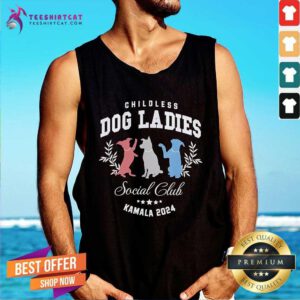 Official Childless Dog Lady Social Club President Kamala Harris 2024 Tank-top