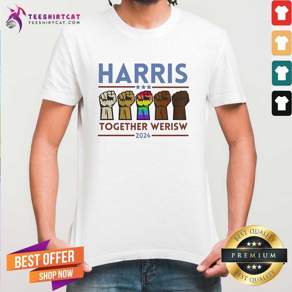 Official Harris Together We Rise 2024 Voting For Kamala T-Shirt