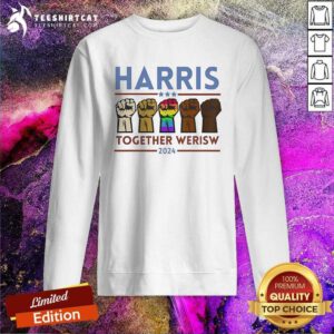 Official Harris Together We Rise 2024 Voting For Kamala Sweatshirt