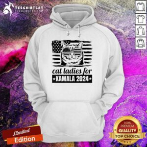 Official Kamala Harris 2024 Cat Lady Voting Cats Feminine Hoodie