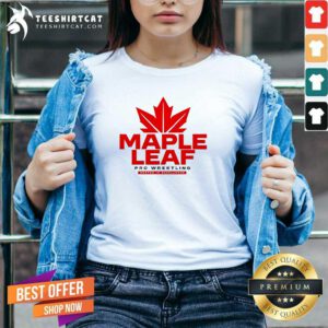 Official Maple Leaf Pro Wrestling Maple Leaf V-neck