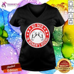 Official No Men In Women’s Boxing V-neck