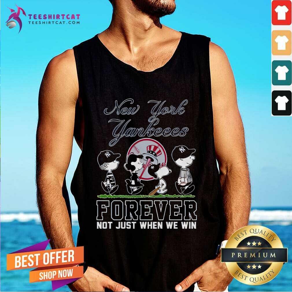 Premium New York Yankees Snoopy Forever Not Just When We Win Tank-top