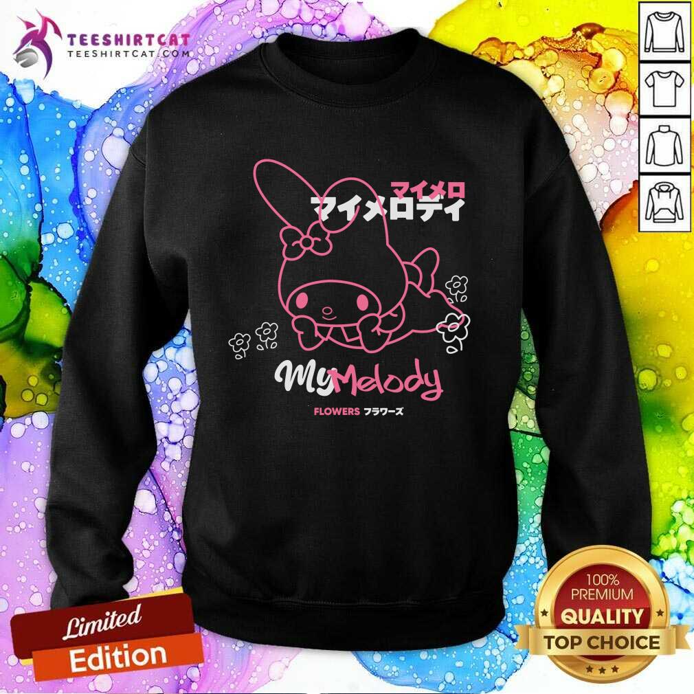 Premium Onegai My Melody Flowers Sweatshirt