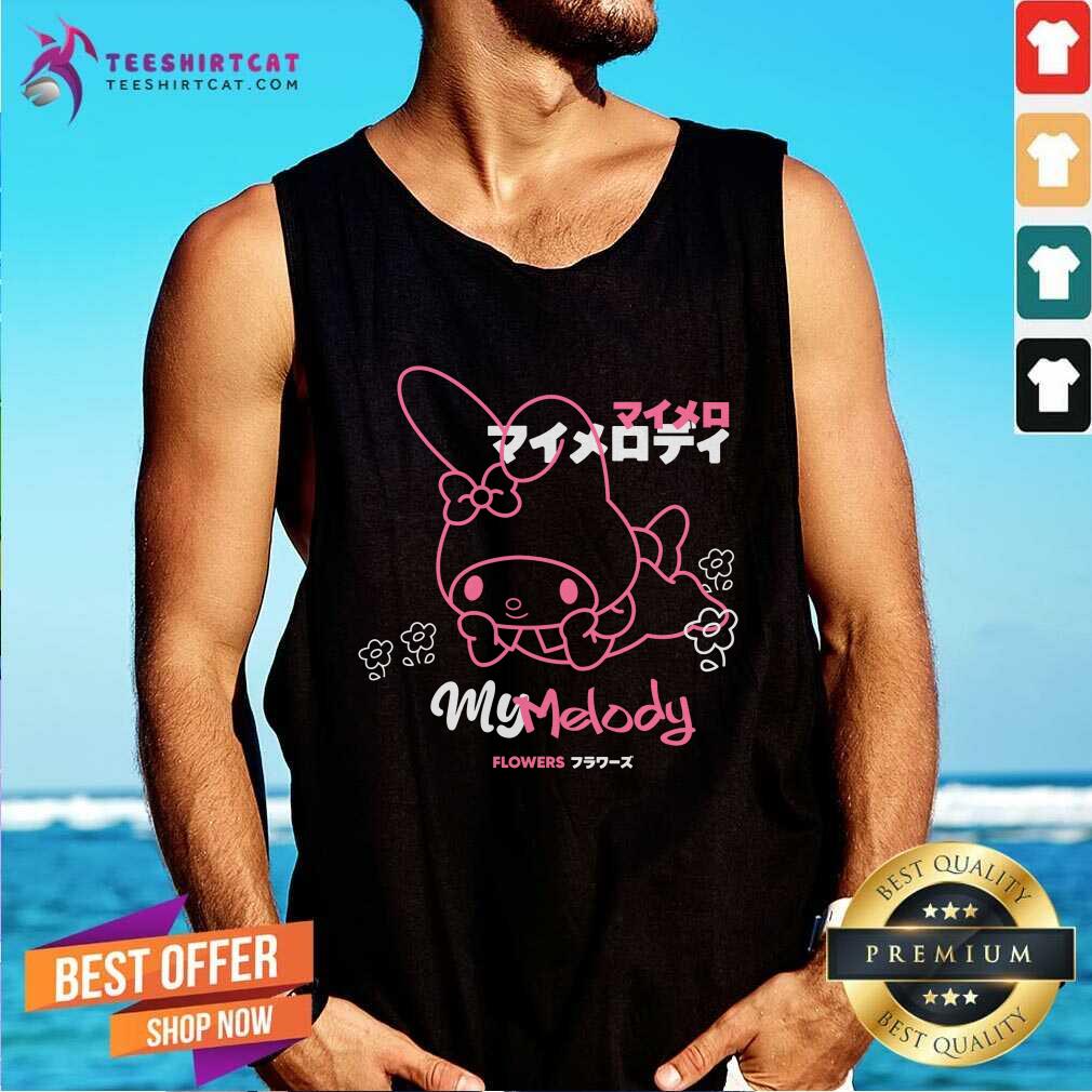 Premium Onegai My Melody Flowers Tank-top