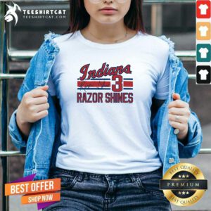 Premium Royal Razor Shines Signature V-neck
