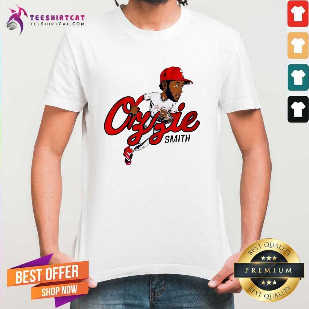 Pretty St. Louis Cardinals Ozzie Smith Caricature T-Shirt