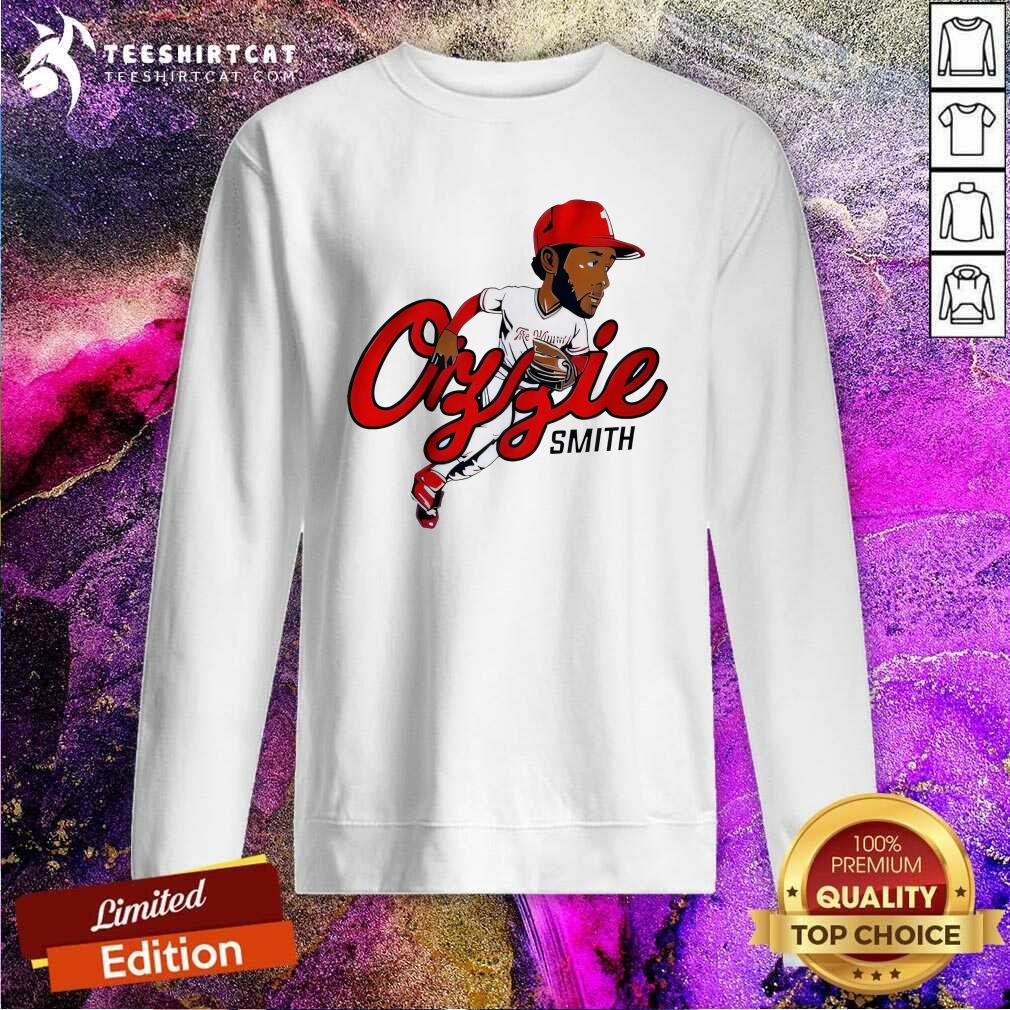 Pretty St. Louis Cardinals Ozzie Smith Caricature Sweatshirt