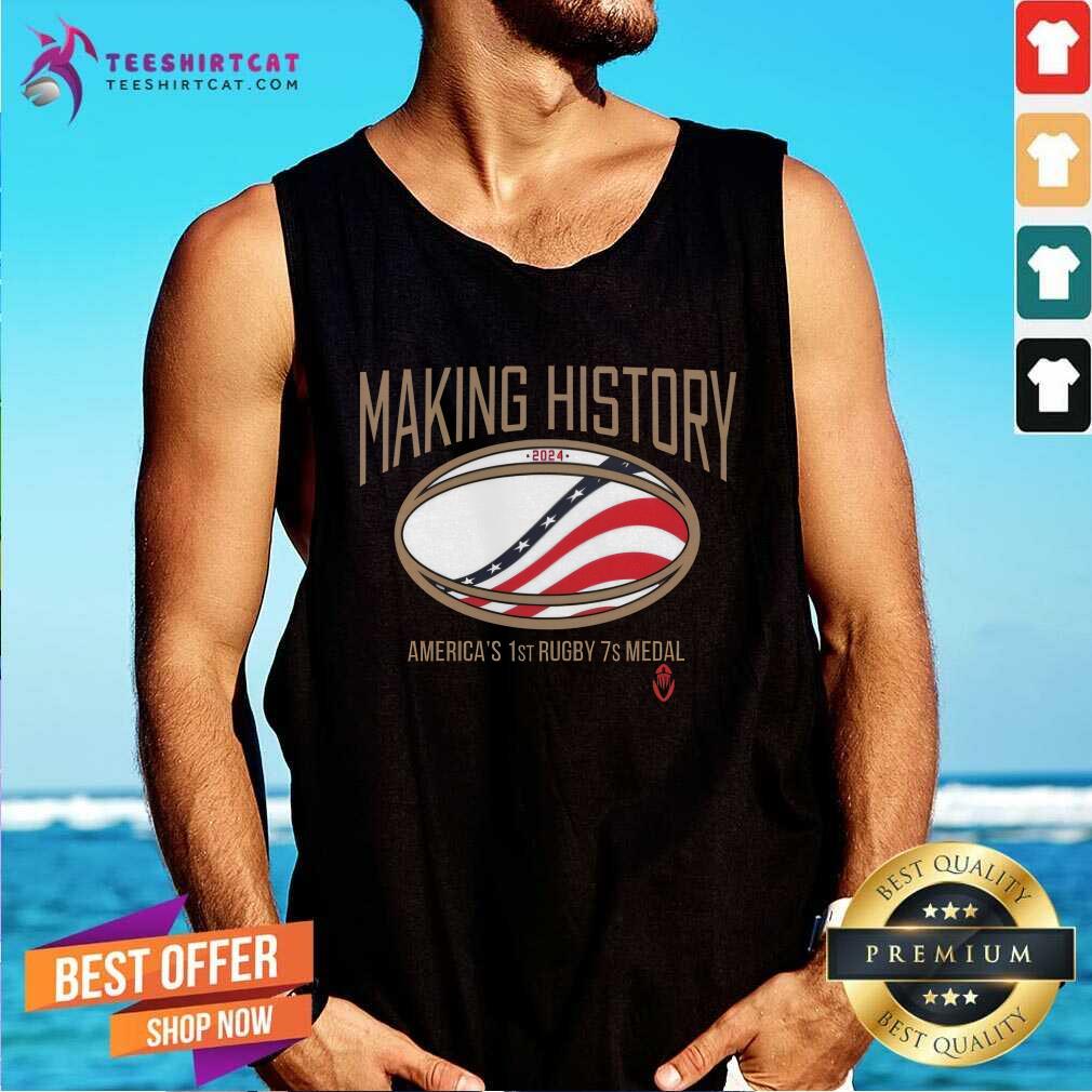 Pretty USRPA Making History America’s 1st Rugby 7s Medal Tank-top