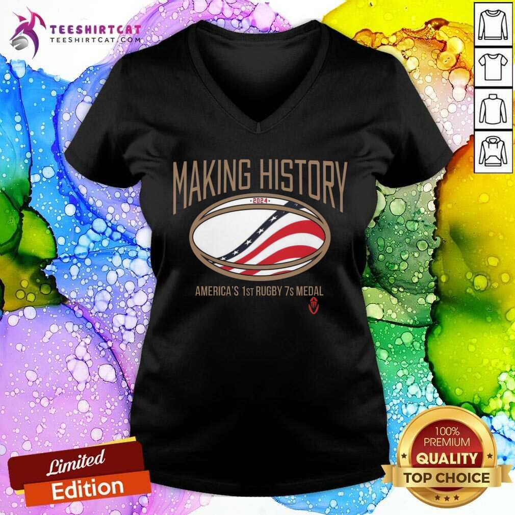 Pretty USRPA Making History America’s 1st Rugby 7s Medal V-neck