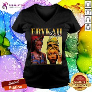 Top Erykah Badu Vintage V-neck