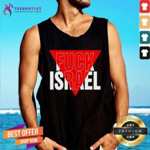 Top Israel Red Triangle Tank-top