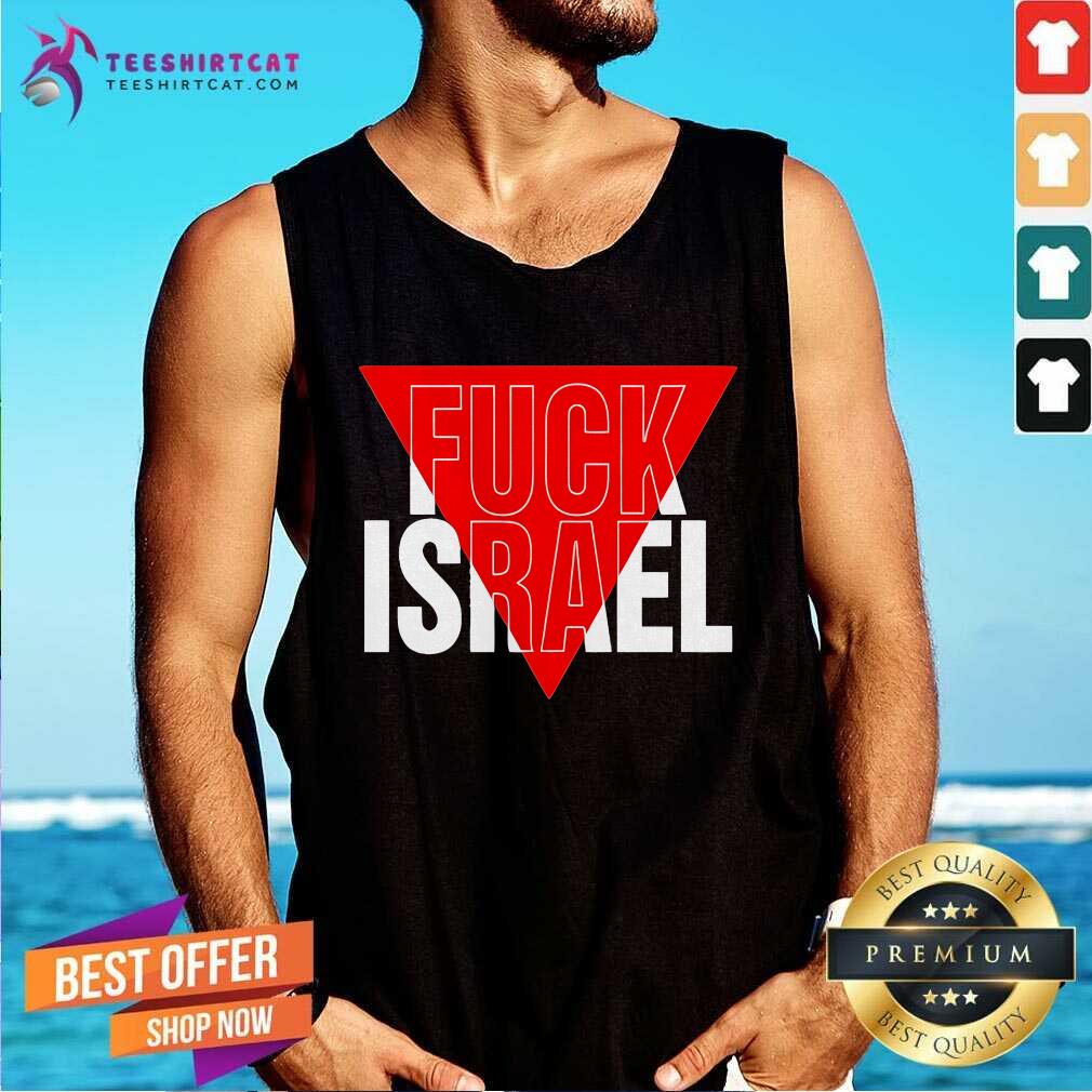 Top Israel Red Triangle Tank-top
