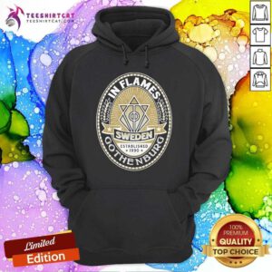 Awesome In Flames Gothenburg Crest Sweden Est 1990 Hoodie
