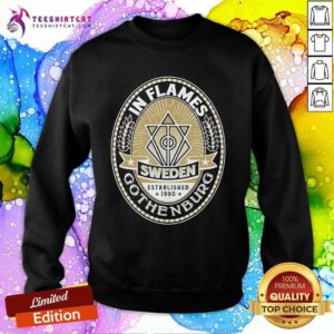 Awesome In Flames Gothenburg Crest Sweden Est 1990 Sweatshirt