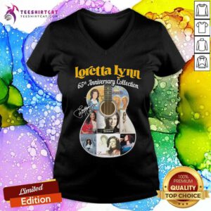 Awesome Loretta Lynn 65th Anniversary Collection V-neck
