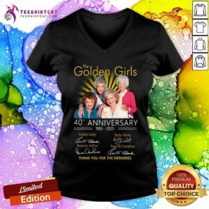 Awesome The Golden Girls 40th Anniversary 1985-2025 V-neck