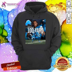 Funny Detroit Lions Wr Jameson Williams First Career 100-Yard Game Hoodie