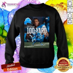Funny Detroit Lions Wr Jameson Williams First Career 100-Yard Game Sweatshirt