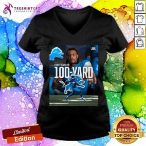 Funny Detroit Lions Wr Jameson Williams First Career 100-Yard Game V-neck