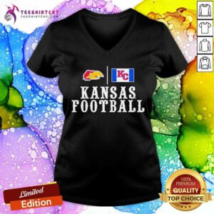 Funny Kansas Jayhawks Football Blackout V-neck
