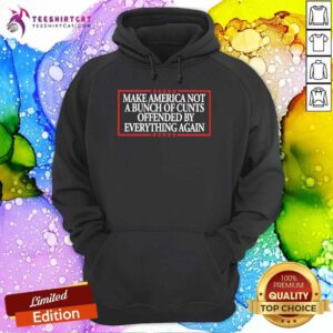 Funny Make America Not A Bunch Of Cunts Offended By Everything Again Hoodie