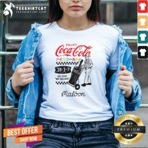 Funny Malbon Golf Malbon X Coca Cola Special Delivery V-neck