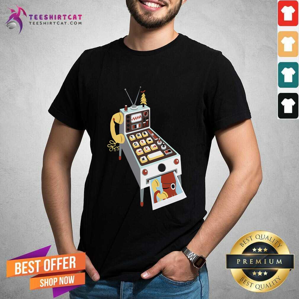 Funny Squid And Machine T-Shirt