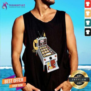 Funny Squid And Machine Tank-top