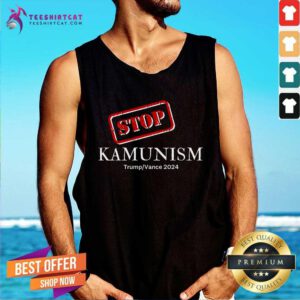 Funny Stop Kamunism Kamala Harris 2024 Trump Vance Supporters Tank-top