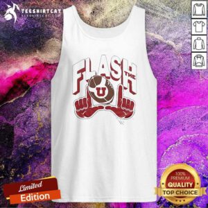 Funny Utah Utes Flash The U 2024 Retro Tank-top