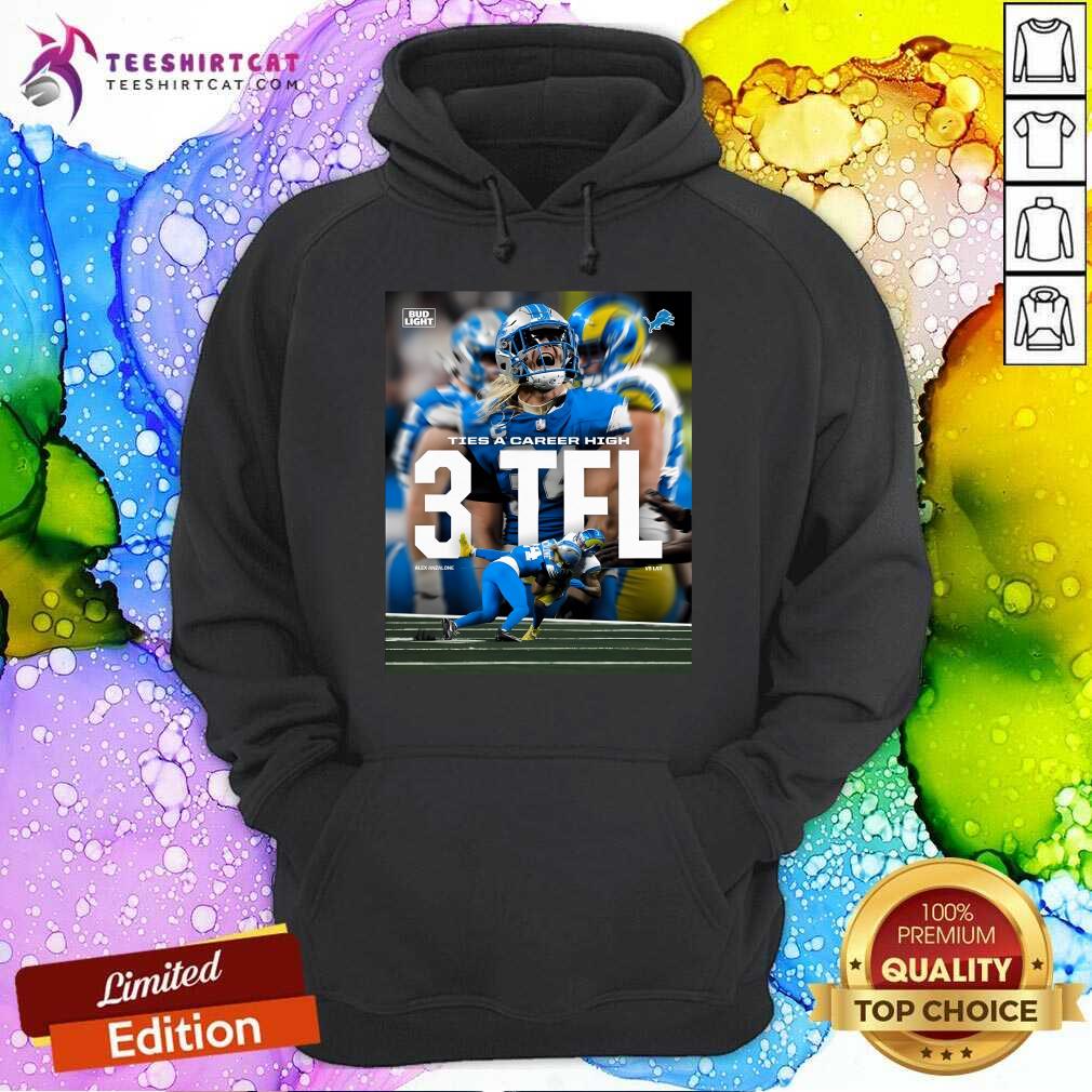Good Detroit Lions Alex Anzalone 3 Tel Ties A Career High Poster Hoodie