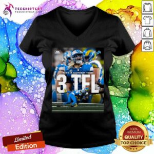 Good Detroit Lions Alex Anzalone 3 Tel Ties A Career High Poster V-neck