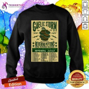 Good Gaelic Storm Roll Out The Barrel Tour Spring 2025 Sweatshirt