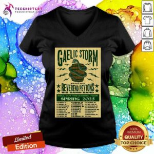 Good Gaelic Storm Roll Out The Barrel Tour Spring 2025 V-neck
