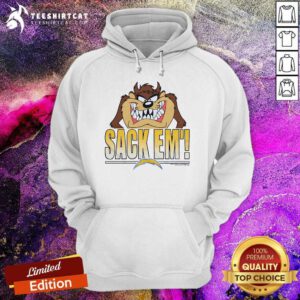 Hot Looney Tunes Taz Sack Em' X Los Angeles Chargers Hoodie
