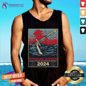 Hot Strange Women Lying In Ponds Distributing Swords 2024 Tank-top