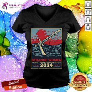 Hot Strange Women Lying In Ponds Distributing Swords 2024 V-neck