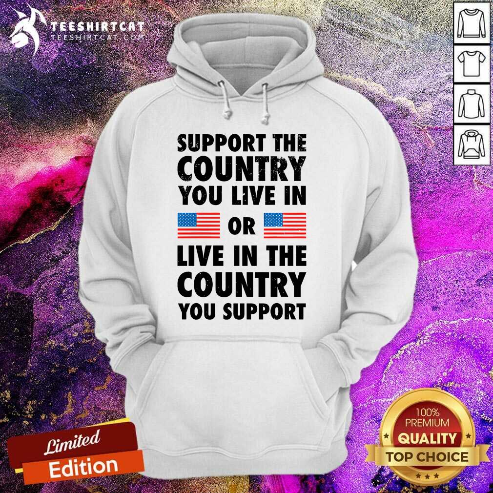 Hot Support The Country You Live In Or Live In The Country Hoodie