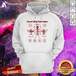 Nice Insect Sting Pain Index Retro Hoodie