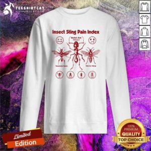 Nice Insect Sting Pain Index Retro Sweatshirt