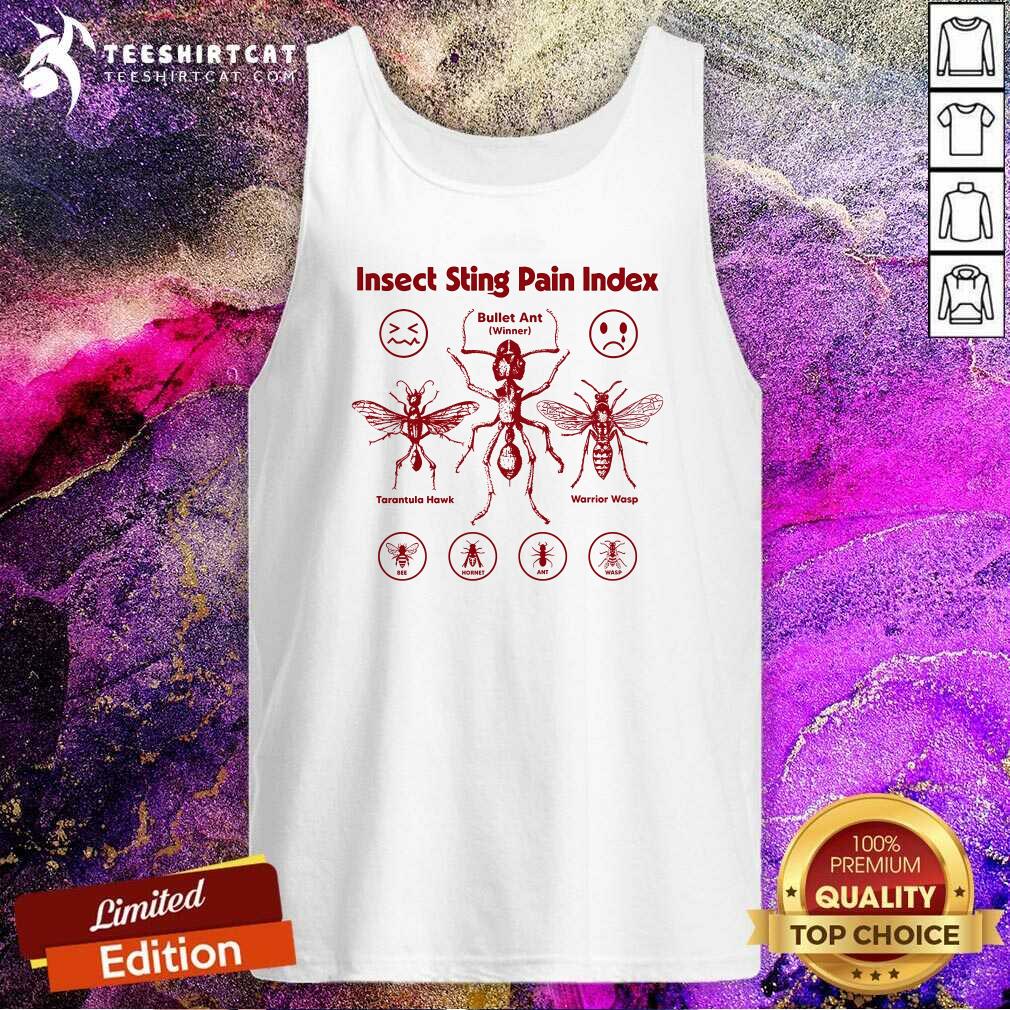 Nice Insect Sting Pain Index Retro Tank-top