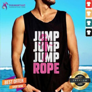 Nice Jump Rope Girl Skipping Rope Fitness Rope Jumping Tank-top