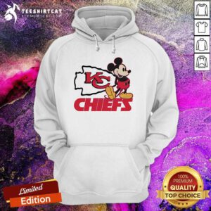 Nice Mickey Football Kansas City Chiefs Logo Hoodie