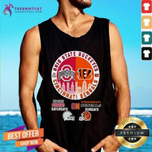 Nice Ohio State Buckeyes Saturdays On Cincinnati Bengals 2024 Tank-top