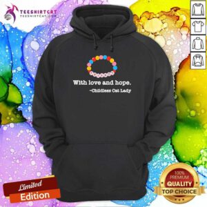 Official Friends With Love And Hope Childless Cat Lady Hoodie
