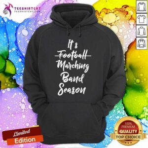 Official Marching Band Funny Band Not Football Season Hoodie