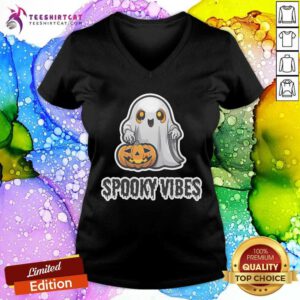 Official Spooky Vibes Halloween V-neck